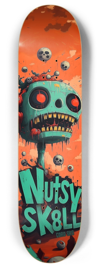 Nutsy SK8LL Custom Skateboard 8 Inch Skateboard Deck