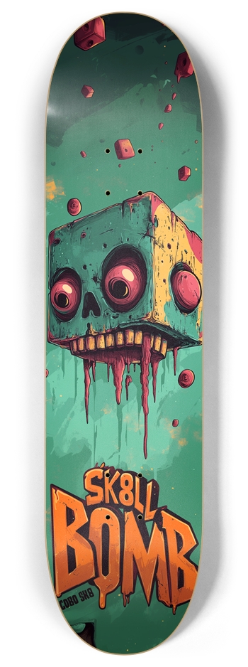 SK8LL BomB Custom Skateboard 8 Inch Skateboard Deck