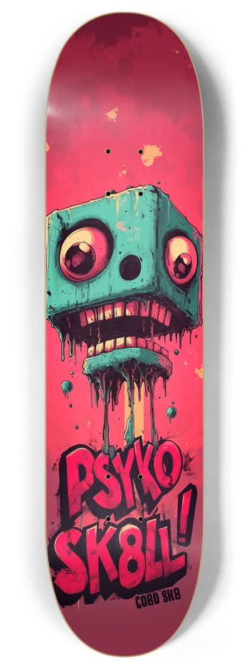 Psyko SK8LL Custom Skateboard 8 Inch Skateboard Deck