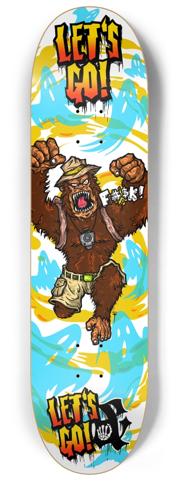 Let's go, Let's go!!! 8-1/4 Skateboard Deck