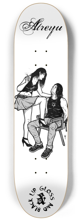 Lip Gloss and Black 8-1/4 Skateboard Deck