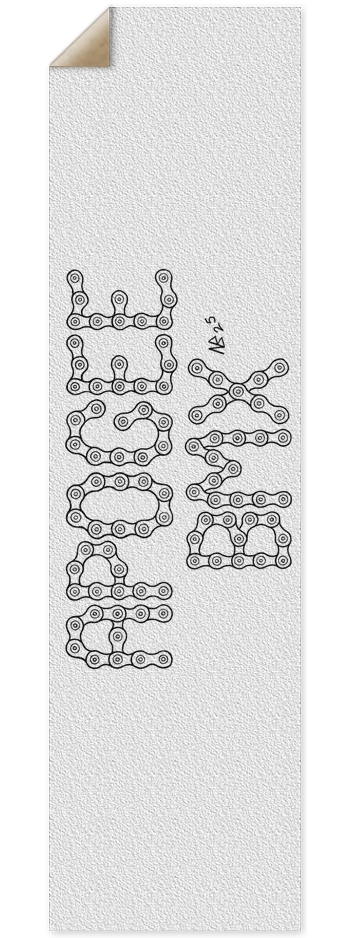 Apogee "half-link" Logo Griptape 9 x 33 Inch Griptape