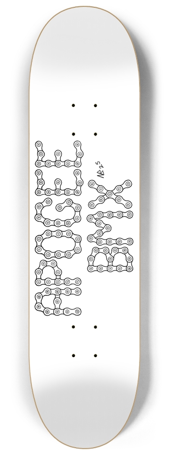 Apogee "half-link" Logo Skateboard 8-1/4 Skateboard Deck