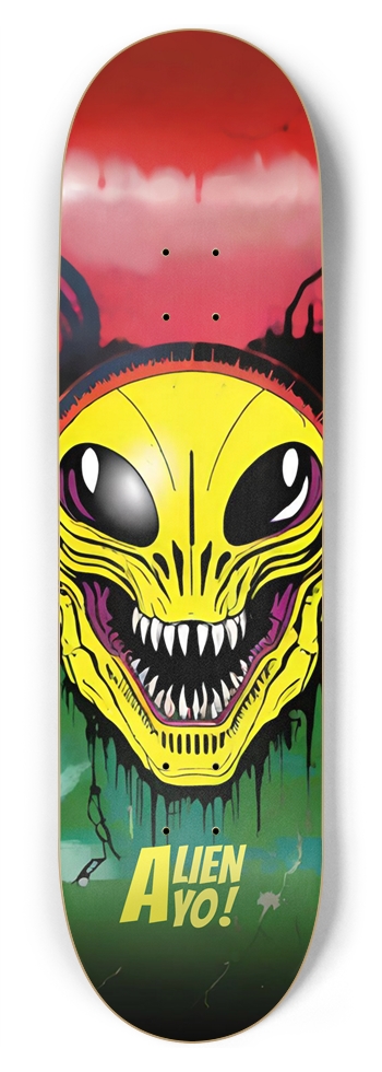 ALIEN YO BRO DECK 01 8-3/4 Inch Skateboard