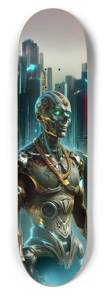 HODL Cyborg Zombie 8.5 x 32 8-1/2 Skateboard Deck