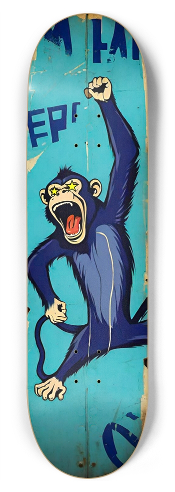 APE CLAN TRASHED DECK 01 8-3/4 Inch Skateboard