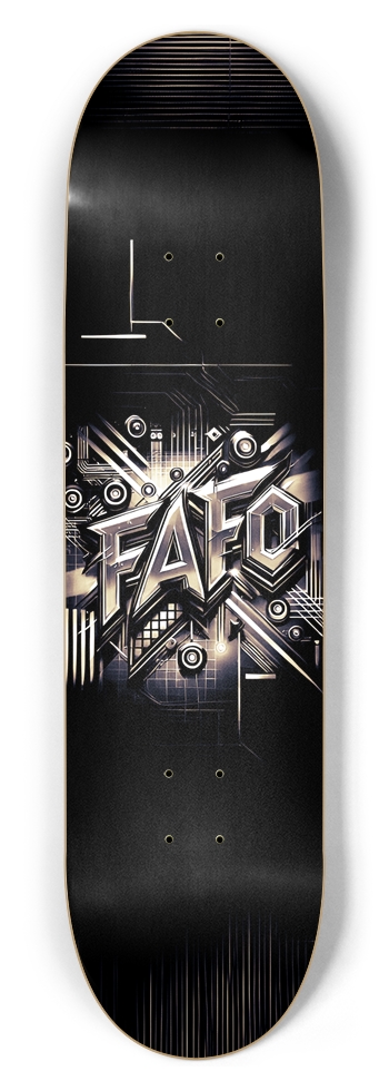 HODL Cyber FAFO 8.5 x 32 8-1/2 Skateboard Deck