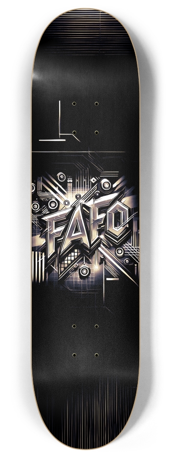 HODL Cyber FAFO 8 x 32 8 Inch Skateboard Deck