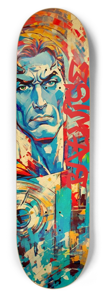 BATWISE BAMBOO Supes Deck 02 8-3/4 Inch Skateboard