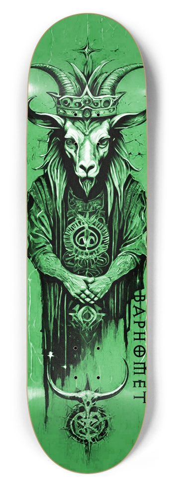 BAPHOMET GOD DECK 03 8-3/4 Inch Skateboard