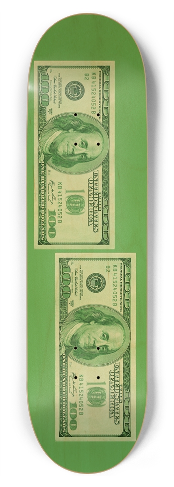 Money $$$$ Hundo Deck - Chance 8-3/4 Inch Skateboard
