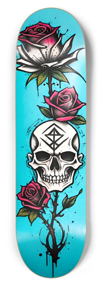 BONEHEAD ROSES DECK 01 8-3/4 Inch Skateboard