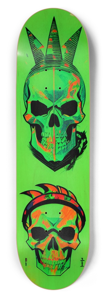 BONEHEAD RETRO DECK 01 8-3/4 Inch Skateboard