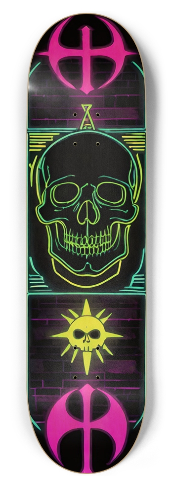 BONES NEON DIG DECK 01 8-3/4 Inch Skateboard