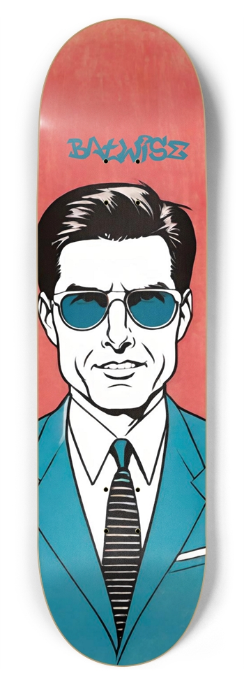 BATWISE BAMBOO Tom Cruise Deck 01 8-3/4 Inch Skateboard
