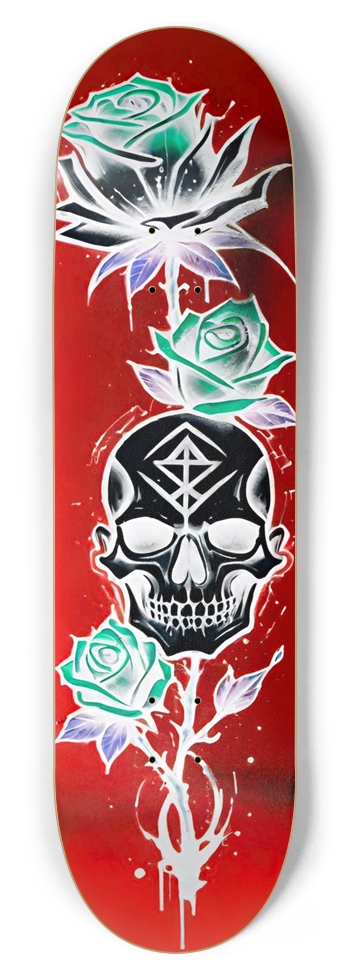 BONEHEAD ROSES DECK 02 8-3/4 Inch Skateboard