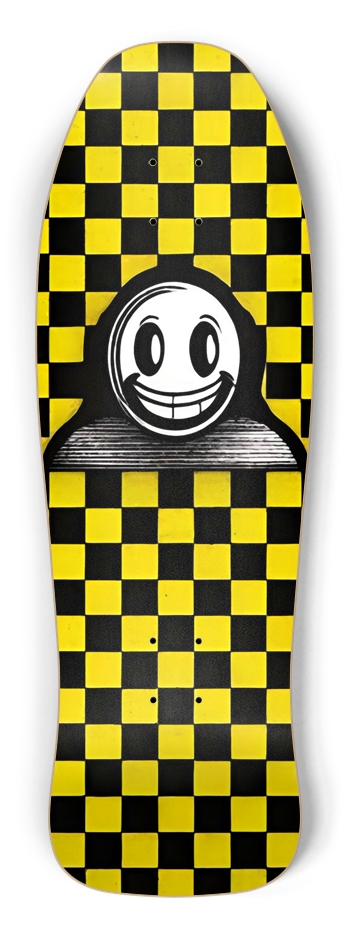 CURB RETRO SMILEY DECK 01 Shredder Shape