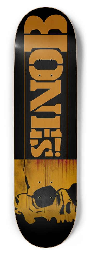 BONES STEELE DECK 01 8-3/4 Inch Skateboard