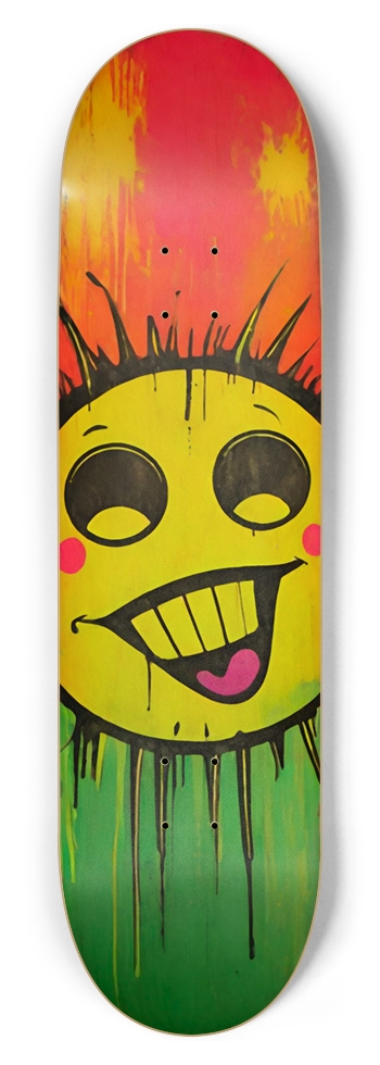 CURB SMILEY DECK 01 8-3/4 Inch Skateboard