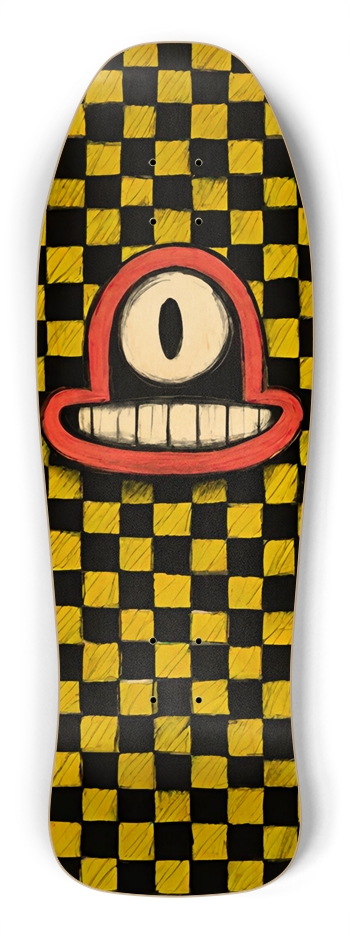 CURB RETRO SMILEY DECK 02 Shredder Shape