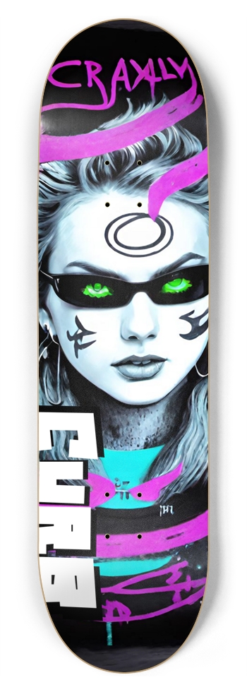CURB CRAZY TAYLOR DECK 01 8-3/4 Inch Skateboard