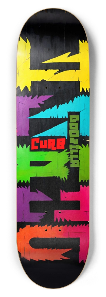 CURB GODZILLA DECK 01 8-3/4 Inch Skateboard