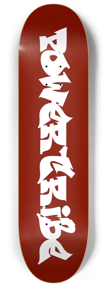 Power tribe text 8-1/4 Skateboard Deck