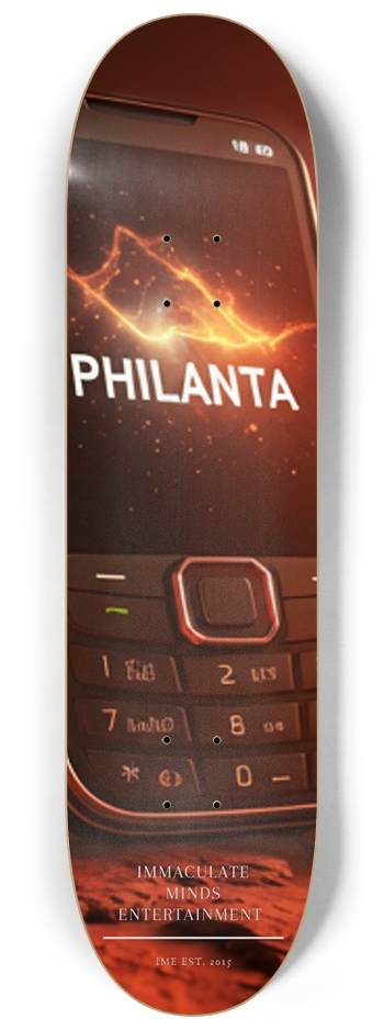PHILANTA Immaculate Minds Entertainment  8-1/4 Skateboard Deck