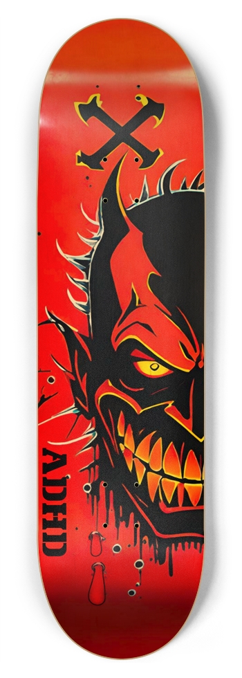ADHD DEMON DECK 01 8-3/4 Inch Skateboard