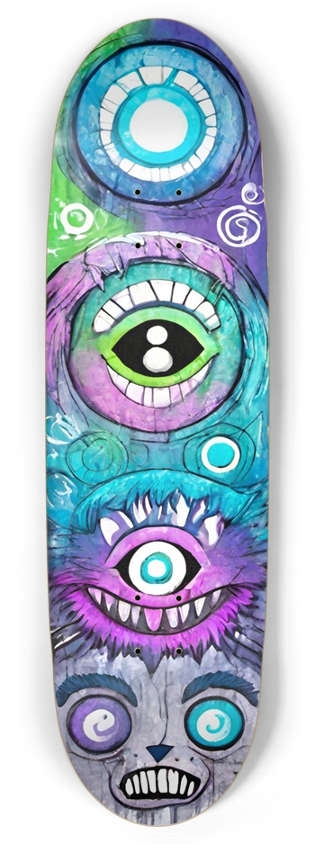 ADHD ACID TRIP DECK 01 Football Shape