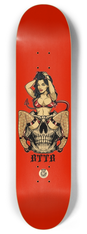She devil 8 Inch Skateboard Deck