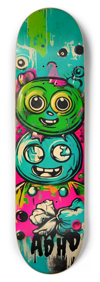 ADHD CHUCK DECK 01 8-3/4 Inch Skateboard