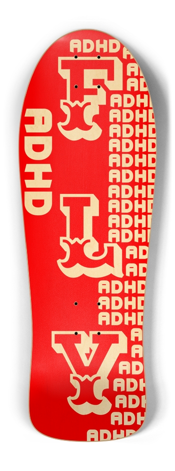 ADHD FLY RETRO ROCKET DECK 01 Old School Shape