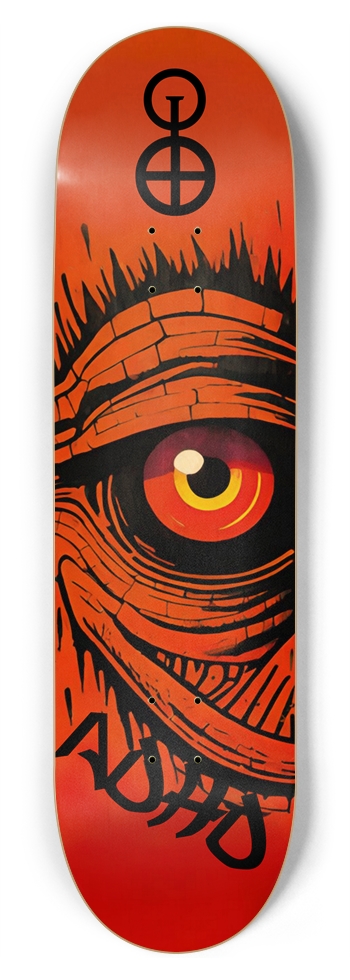 ADHD EYE DECK 01 8-3/4 Inch Skateboard