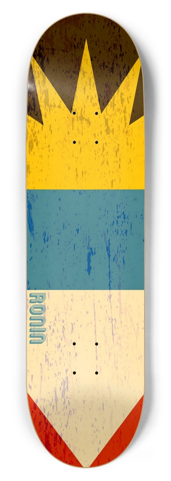 Antigua - Barbuda Apex Pro Flag 8-3/4 Inch Skateboard