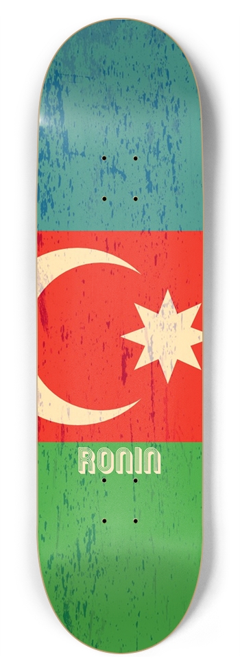 Azerbaijan Apex Pro Flag 8-3/4 Inch Skateboard