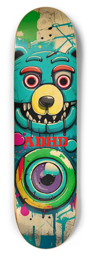 ADHD GUMMI DECK 01 8-3/4 Inch Skateboard
