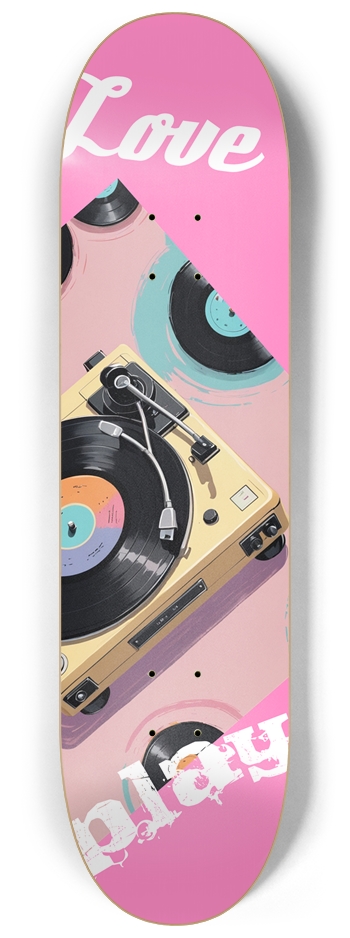 Pink Rhythm 8-1/4 Skateboard Deck