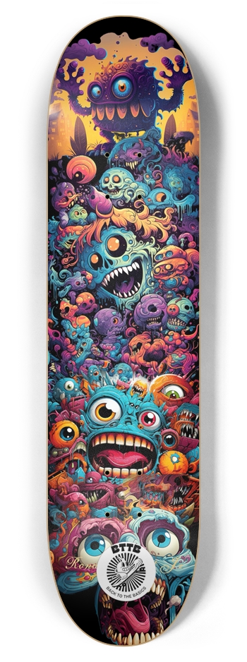 Monster land 7-7/8 Skateboard Deck