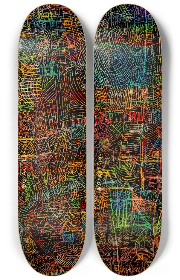 OG Art Love 2 Deck "Jungle" Skateboard Series 2 Deck Wall Series