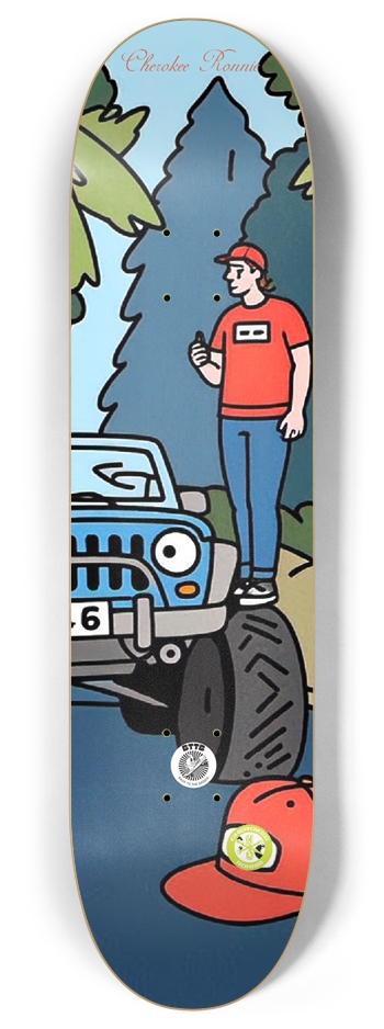Cherokee Ronnie deck (ON SALE) 8 Inch Skateboard Deck