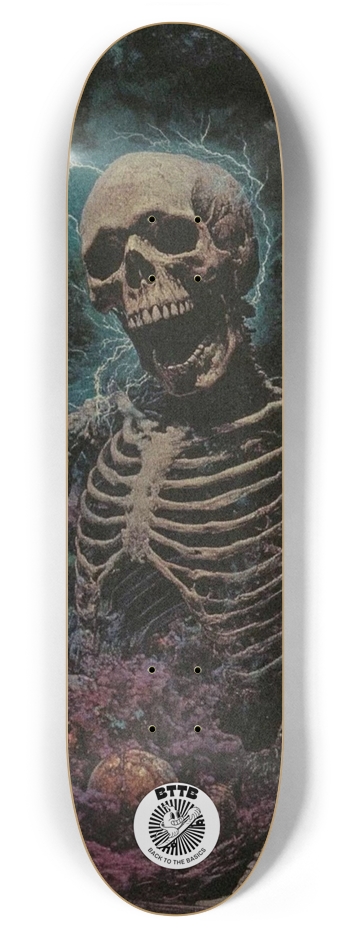 Electric skull 7-7/8 Skateboard Deck