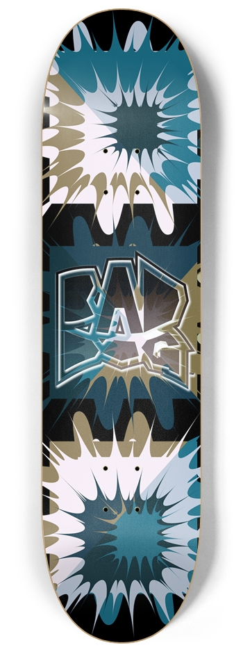 Bad Dog Boom/Splat - blue 8-1/4 Skateboard Deck