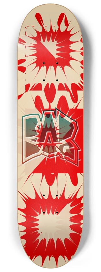 Bad Dog  board Boom/Splat Design 8-1/4 Skateboard Deck