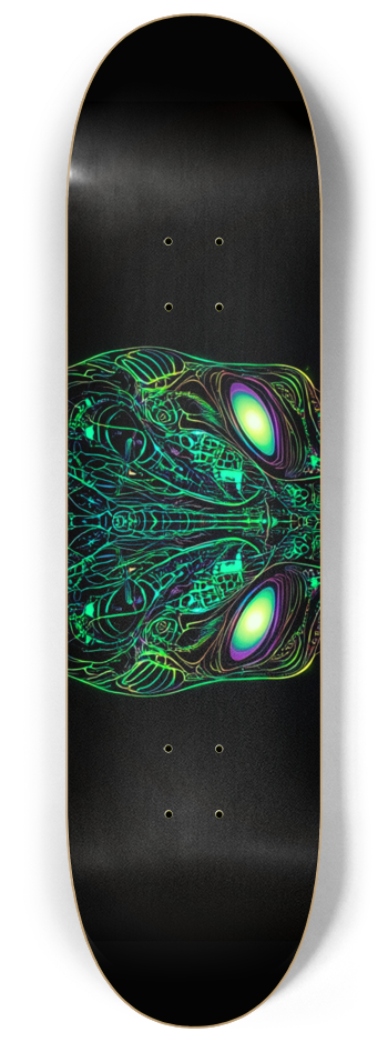 Abstract alien 3 deck series Skateboard Series #1 8-1/4 Skateboard Deck