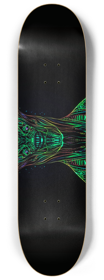 Abstract alien 3 deck series Skateboard Series #2 8-1/4 Skateboard Deck