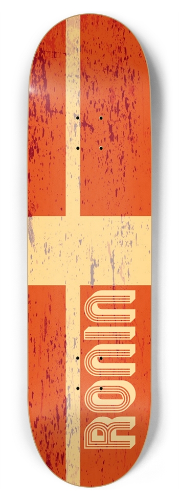 RONIN Denmark Apex Pro Flag 8-3/4 Inch Skateboard