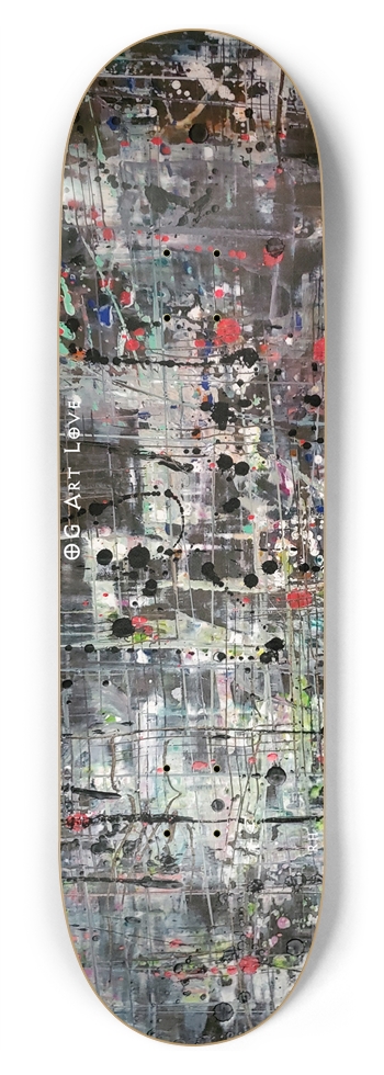 OG Art Love #1 "City" Custom Skateboard 8-3/4 Inch Skateboard