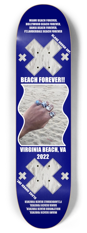 Beach Forever 8 Inch Skateboard Deck
