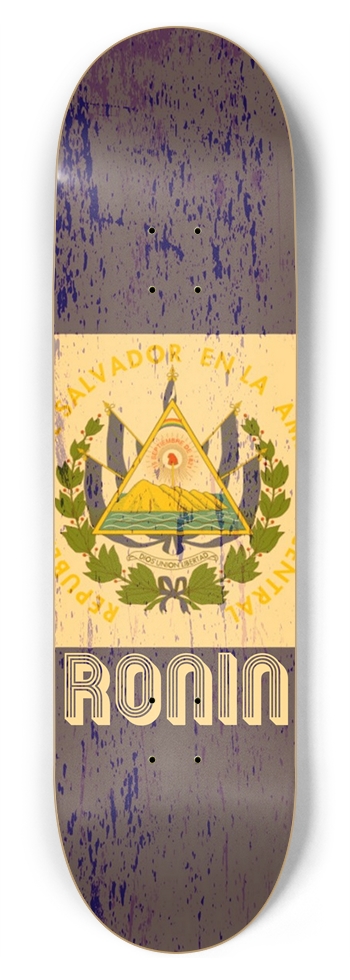 RONIN El Salvador Apex Pro Flag 8-3/4 Inch Skateboard